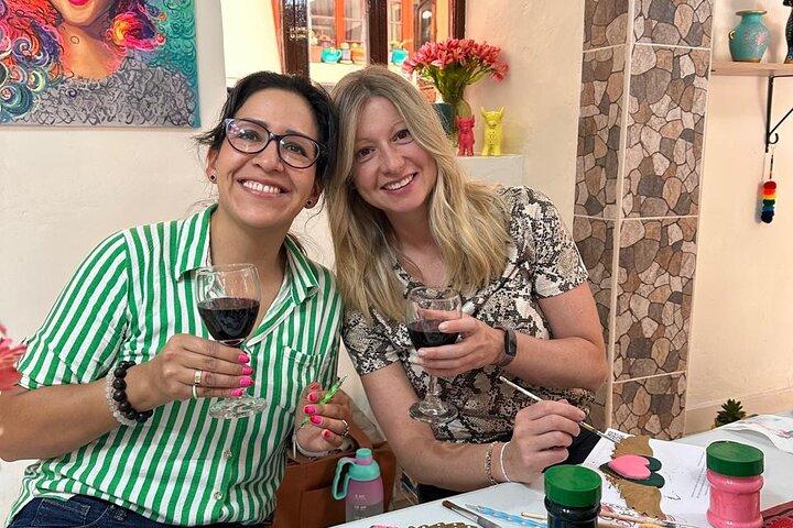 Privater Malworkshop mit Wein und Snacks