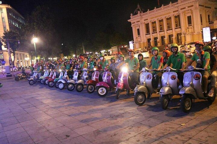 Hanoi Vespa After Dark Street Food Tour - Hidden Gem-Train Street