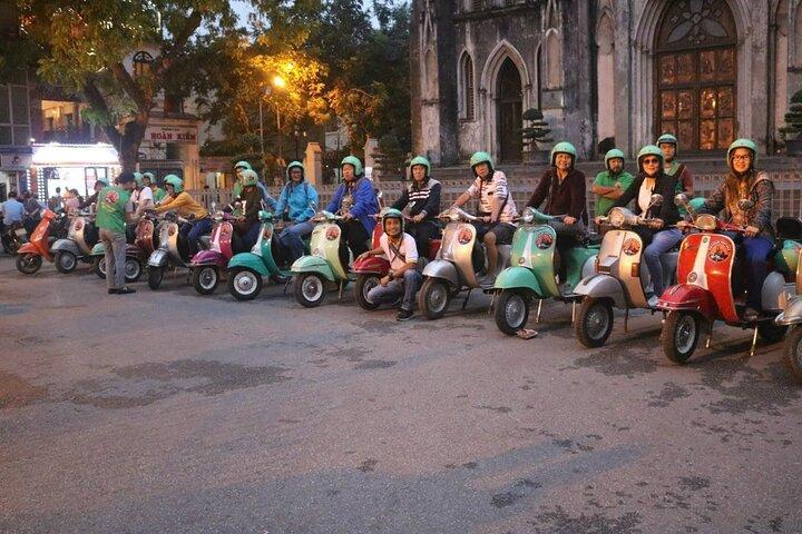 Hanoi Vespa After Dark Street Food Tour - Hidden Gem-Train Street