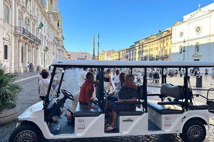 Excursion privée exclusive de Rome en panier de golf