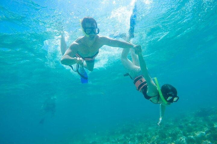 Cancun catamancruise van een halve dag naar Isla Mujeres