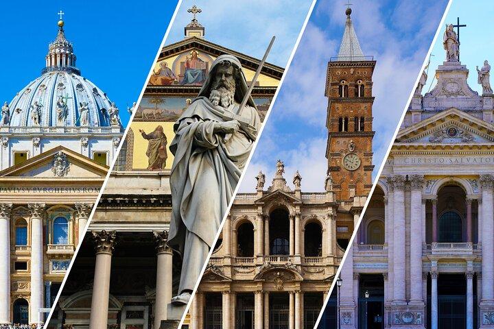 Pauselijke Basiliek van Rome Rondleiding met Golfkar