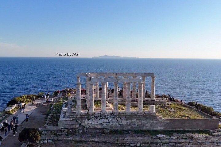 Excursão privada ao pôr do sol no Cabo Sounio