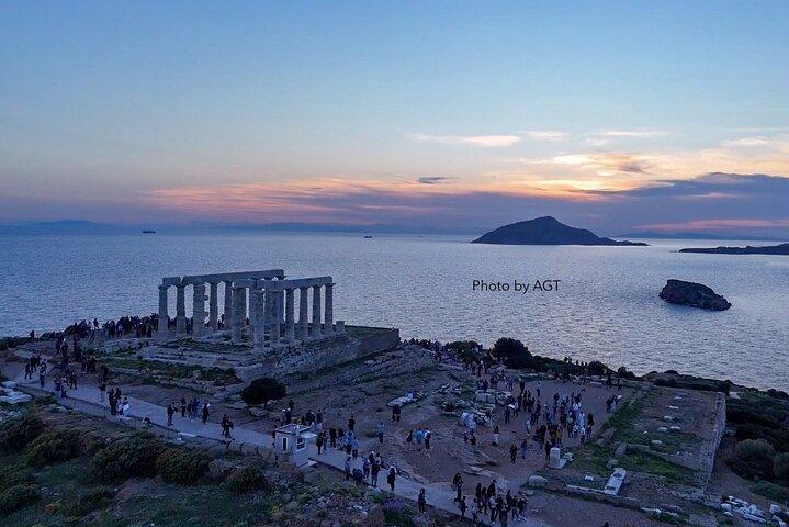 Excursão privada ao pôr do sol no Cabo Sounio