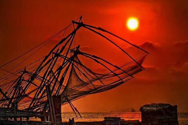 Tour di un giorno ad Alleppey e Cochin con crociera sulle backwater e spiaggia