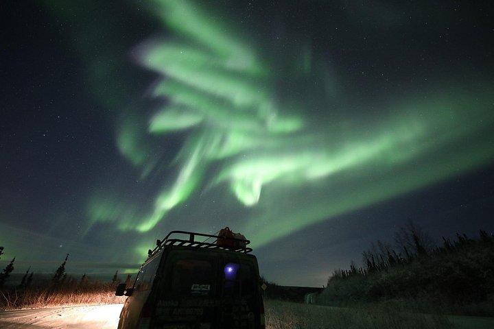 1-tägige gemeinsame Tour zum Polarkreis und zur Polarlichtbeobachtung in Alaska