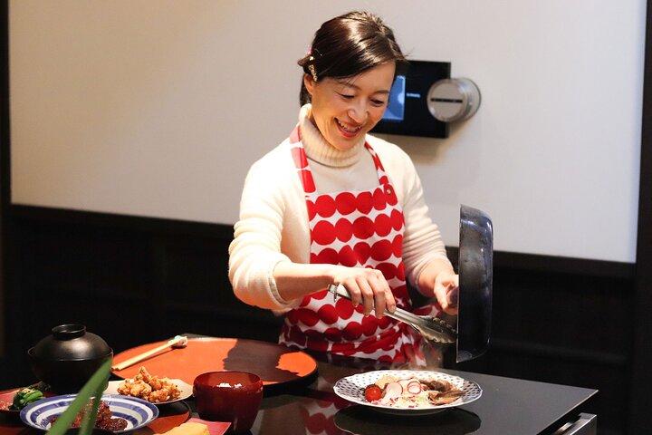 京都のカフェで伝統の「おべんとう」料理教室 正代さんと