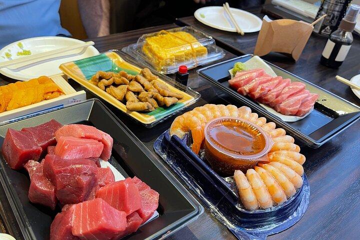 Tour de comida clásica de Tsukiji
