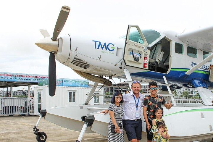 Privat charterflyvning til sightseeing Halong Bay med vandflyver