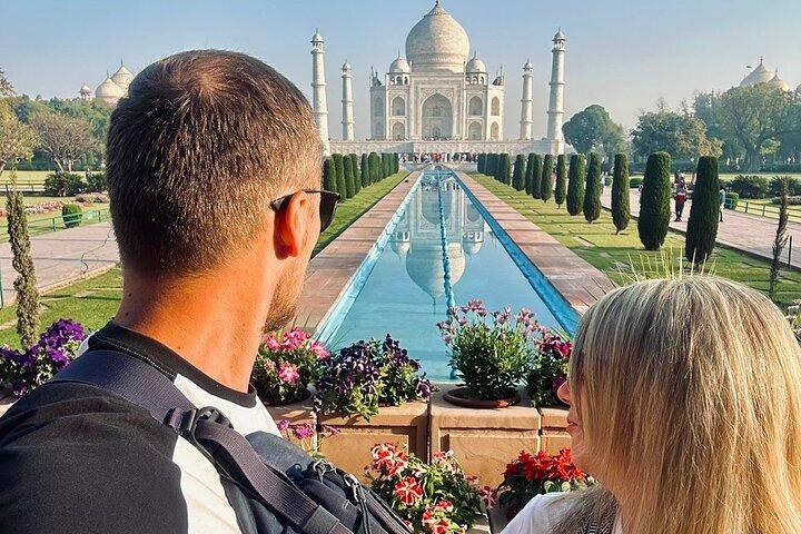 TajMahal och Agra Fort samma dagstur från Delhi med bil