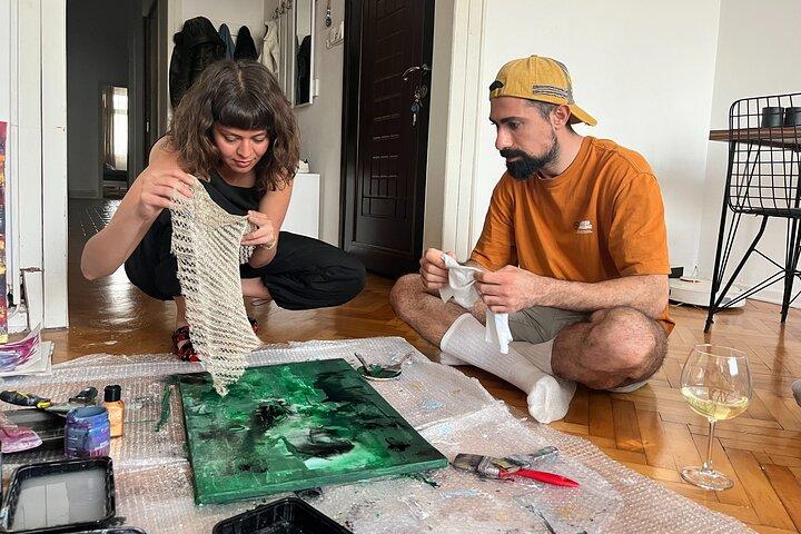 Istanbul Art Escape Wine and Paint at Local's Home