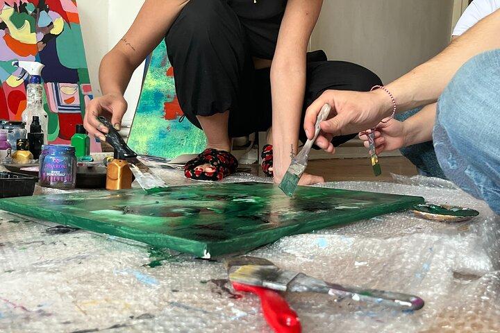 Istanbul Art Escape Wine and Paint at Local's Home