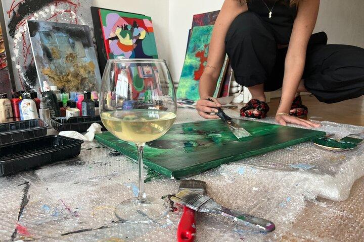 Istanbul Art Escape Wine and Paint at Local's Home