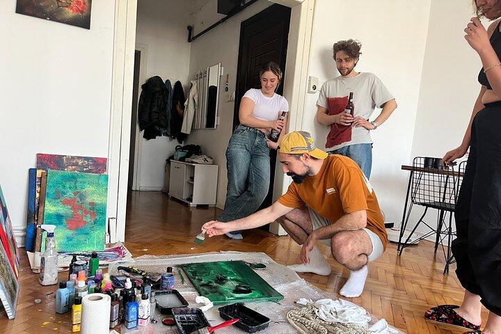 Istanbul Art Escape Wine and Paint at Local's Home