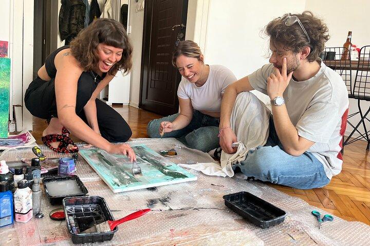 Istanbul Art Escape Wine and Paint at Local's Home