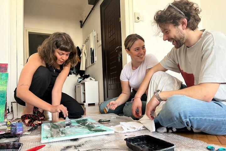 Istanbul Art Escape Wine and Paint at Local's Home