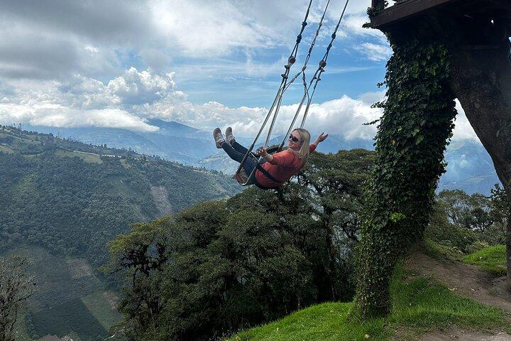 Quito till Baños Tour med lunch och biljetter–vattenfall och äventyr
