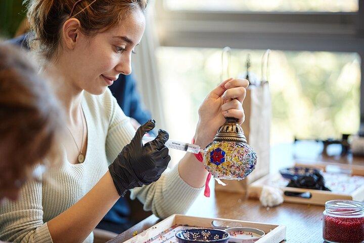 Cappadocia: Turkish Mosaic Lamp Workshop with Fairy Chimneys View