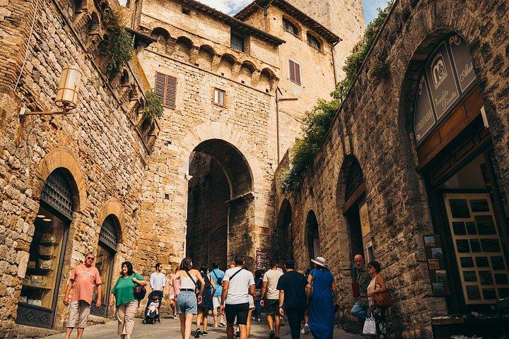 プライベート日帰り旅行：ローマからシエナ＆サン・ジミニャーノへワインテイスティング