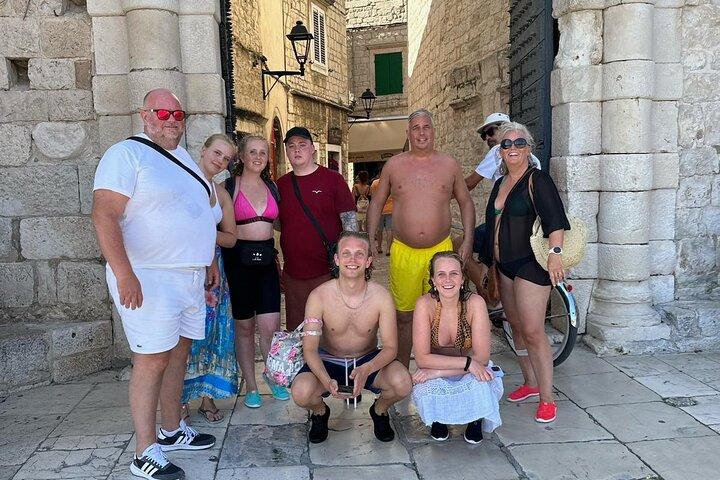 Trogir, Blue Lagoon, Excursion en bateau d'une demi-journée à Ciovo et vin depuis Split