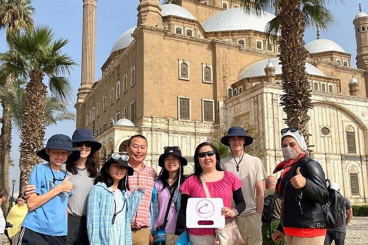 Private Day Tour Visit Giza Pyramids, Old Cairo, Citadel & Bazaar