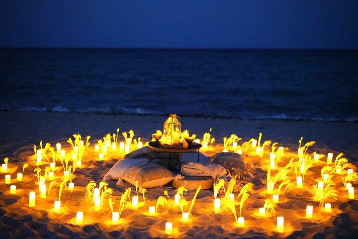 Picnic en la playa al atardecer en Miami