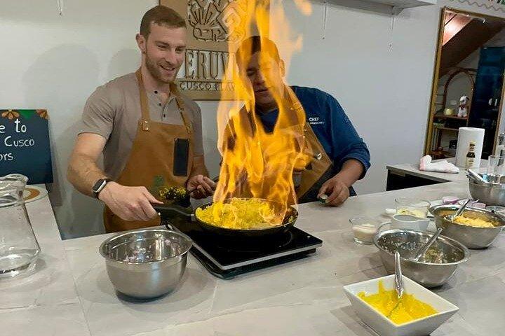 Vegan Peruvian Cooking Class Cocktails og lokale marked i Cusco
