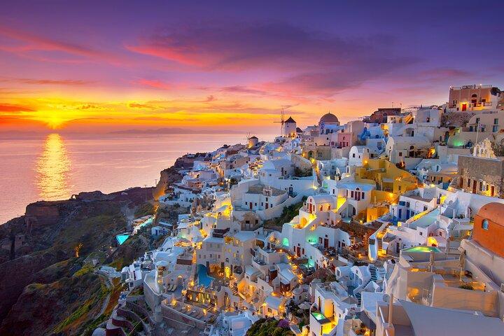 Tour privado de todo el día para ver todo en Santorini