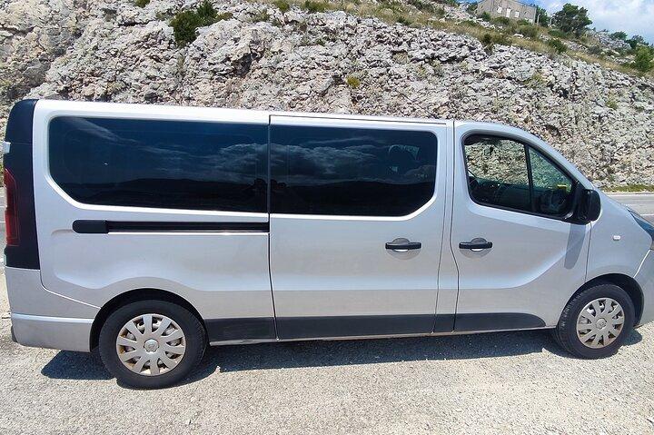 Transferência privada com minivan de Dubrovnik para Split