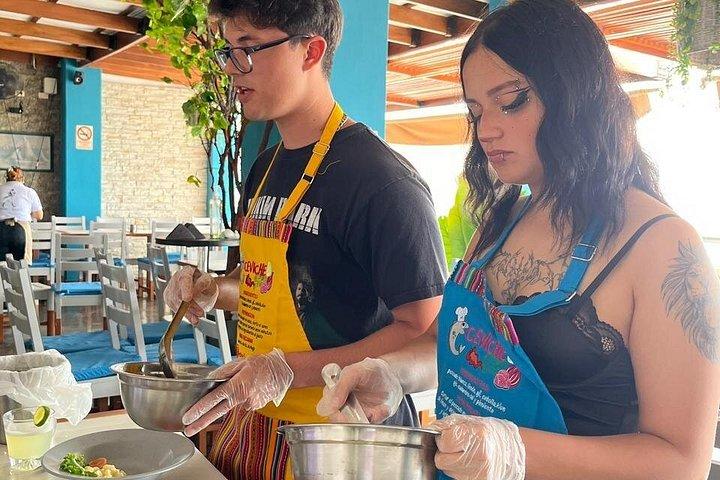 Food tour with fruit tasting and cooking class.