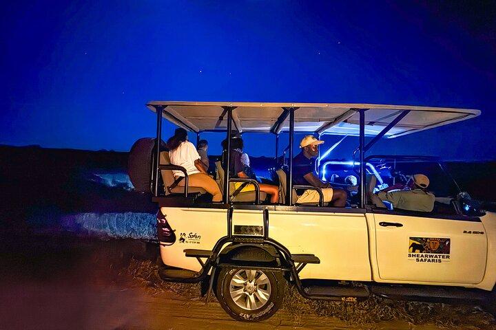 ザンベジ国立公園とビクトリア滝でのナイトゲームドライブ