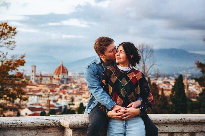 Florence: privéfotoshoot op Piazzale Michelangelo