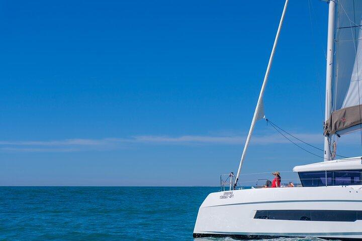 Albufeira: Algarve Halve dag privé catamaran charter