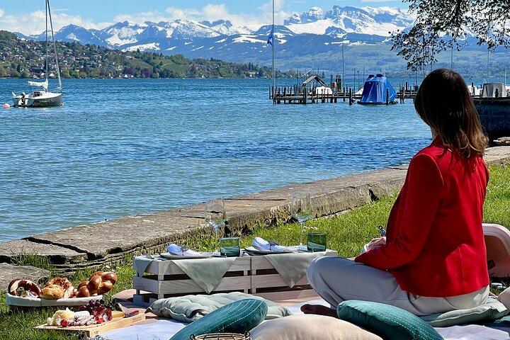 Luxus-Picknick am Zürichsee