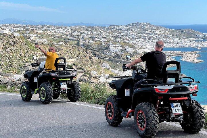 Upptäck Mykonos ATV Tour med 650cc Quads