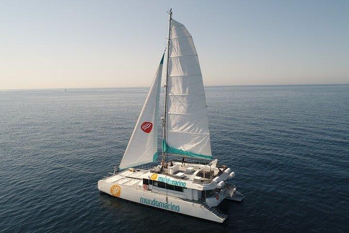 Tour en Catamarán con parada para el baño en Málaga