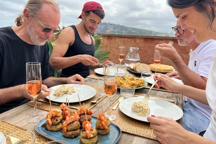 Barcelona: Authentic Tapas & Sangria Cooking Class on a Rooftop