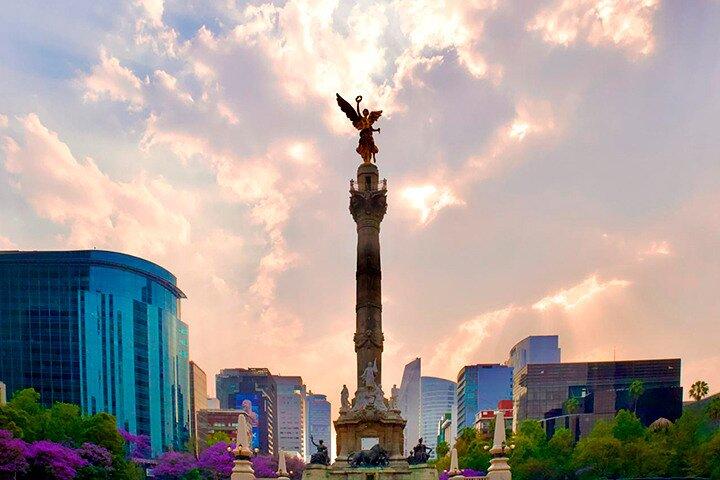 Cykeltur genom Chapultepec, Reforma och Zócalo / Mexiko