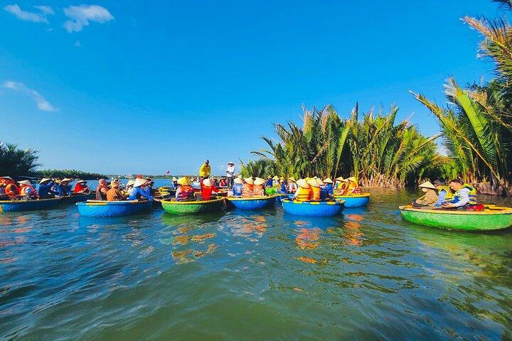 Hoi An: Corrida de coco de barco com transferências de duas direções