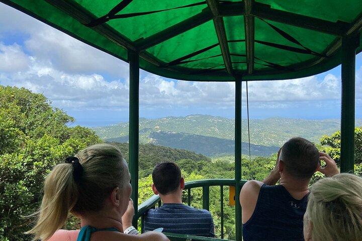 St. Lucia Rainforest Adventure : Flygspårvagn, Vandring och Zipline