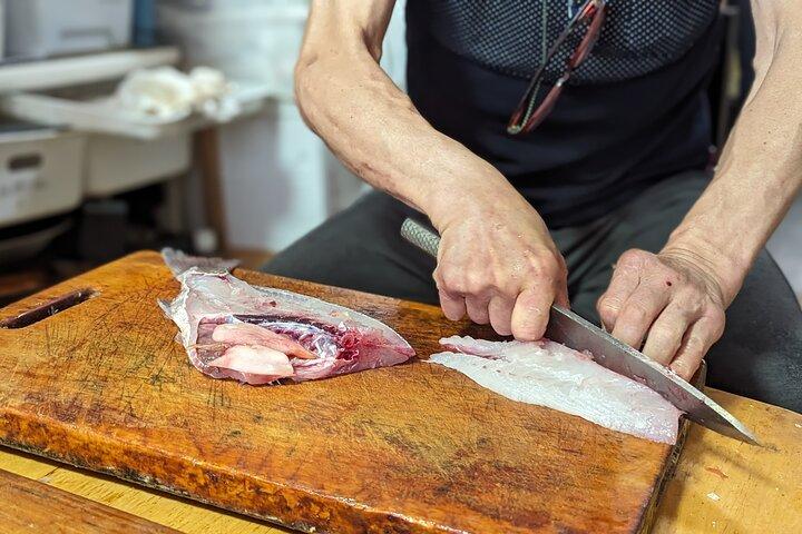 Tsukiji Fish Market Tour e compre peixe para comer no Hidden Home Kitchen