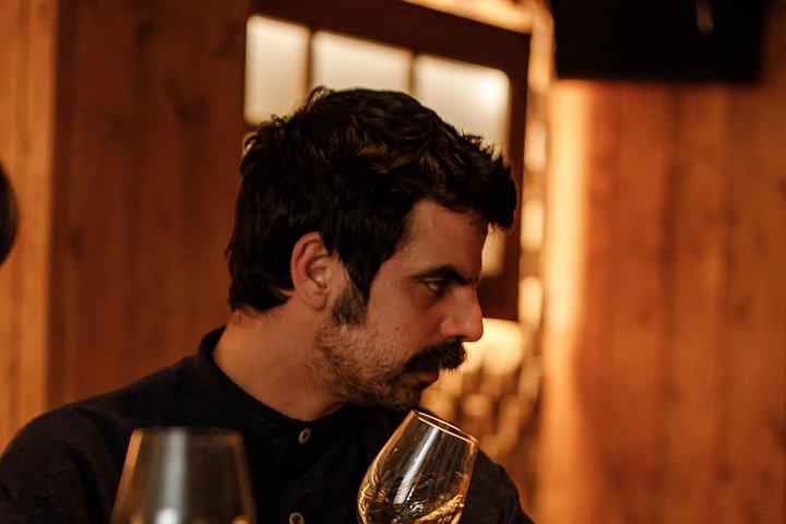 Griechische Weinprobe mit Blick auf die Akropolis