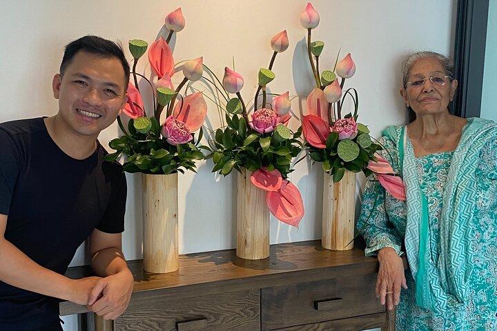 Atelier de composition florale de Ho Chi Minh