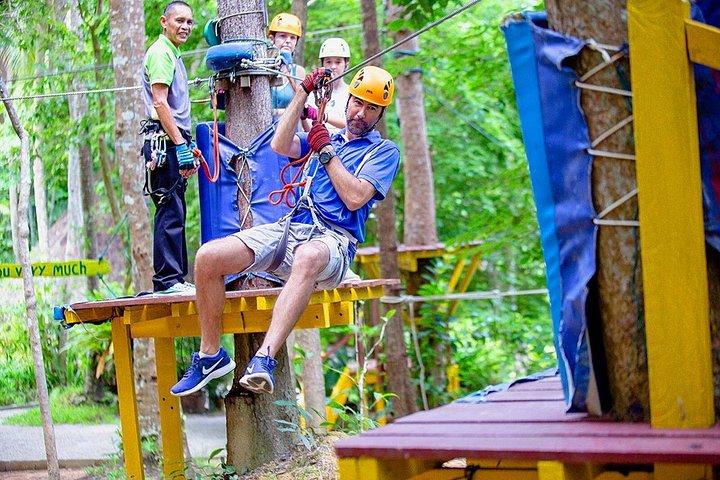 Ultimate Zipline Games Challenge in Krabi