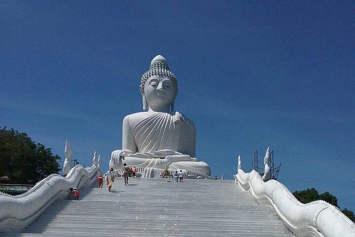 Big Buddha & Tiger Park & Monkey Hill ViewPoint & Phukets gamle bydel