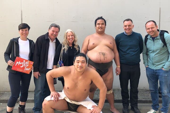 Tokyo Sumo Morning Practice Tour w/ Ring-Side Seat + Photo Shoot