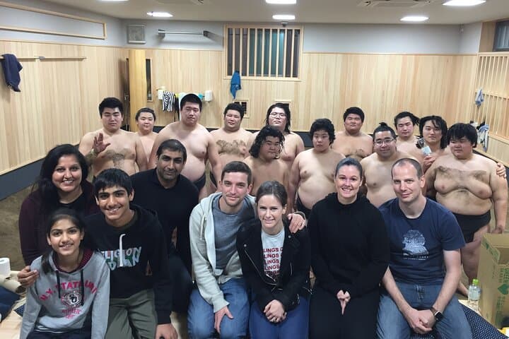 Tokyo Sumo Morning Practice Tour w/ Ring-Side Seat + Photo Shoot