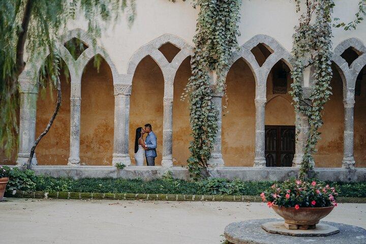 Sessão fotográfica profissional privada em Positano para casal e família