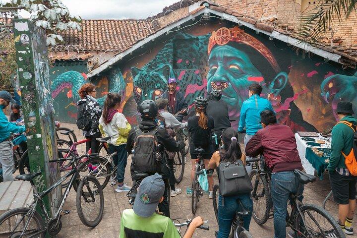 Bogotá cykeltur med gadekunst