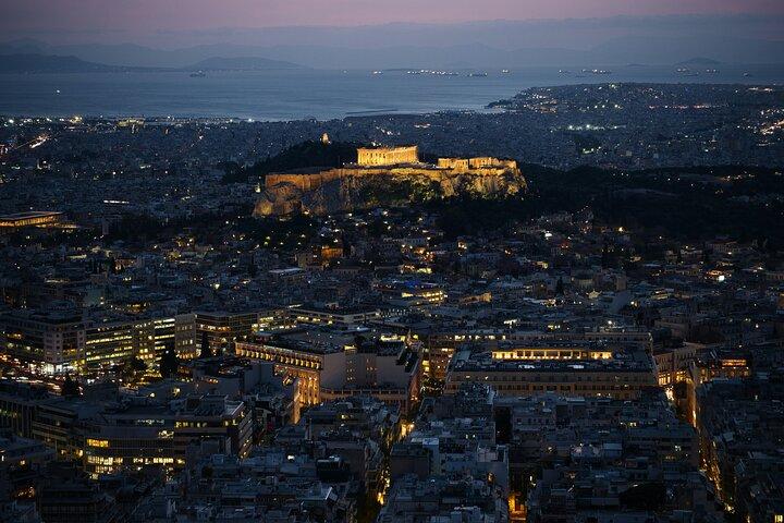 Athens Rooftop Pub Crawl w / Akropolis vyer och fest